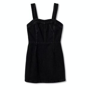 NWT MANGO Cotton Denim Zip Dress